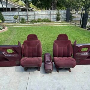 1995–1998 Red OBS Bucket Seats, Console & Door Panels