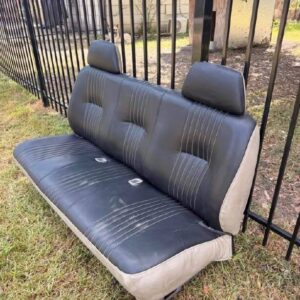 1988–1998 Chevy/GMC Black and Tan Leather Bench Seat